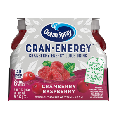 Cran-Energy Cranberry Raspberry Energy Juice Drink